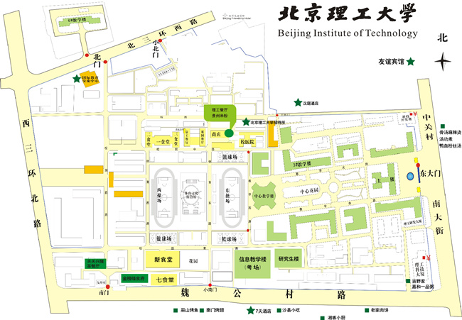 北京理工大学校园地图图片
